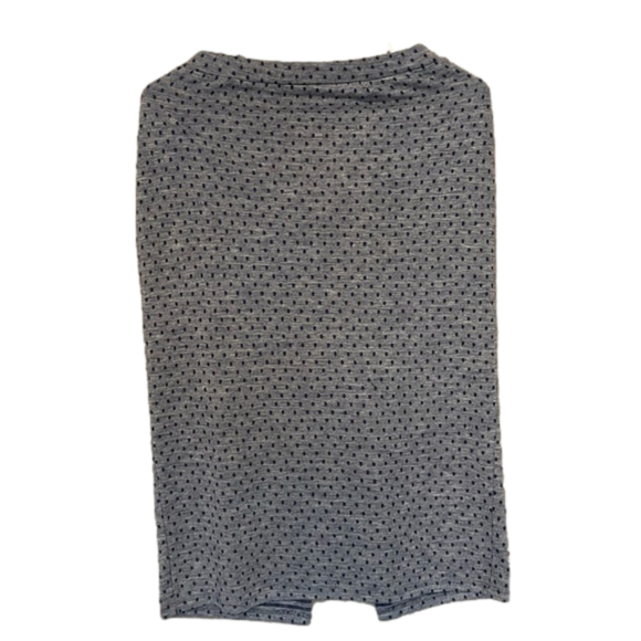 Free People Dresses & Skirts - Free People Pencil Skirt Grey and Blue Dots Large